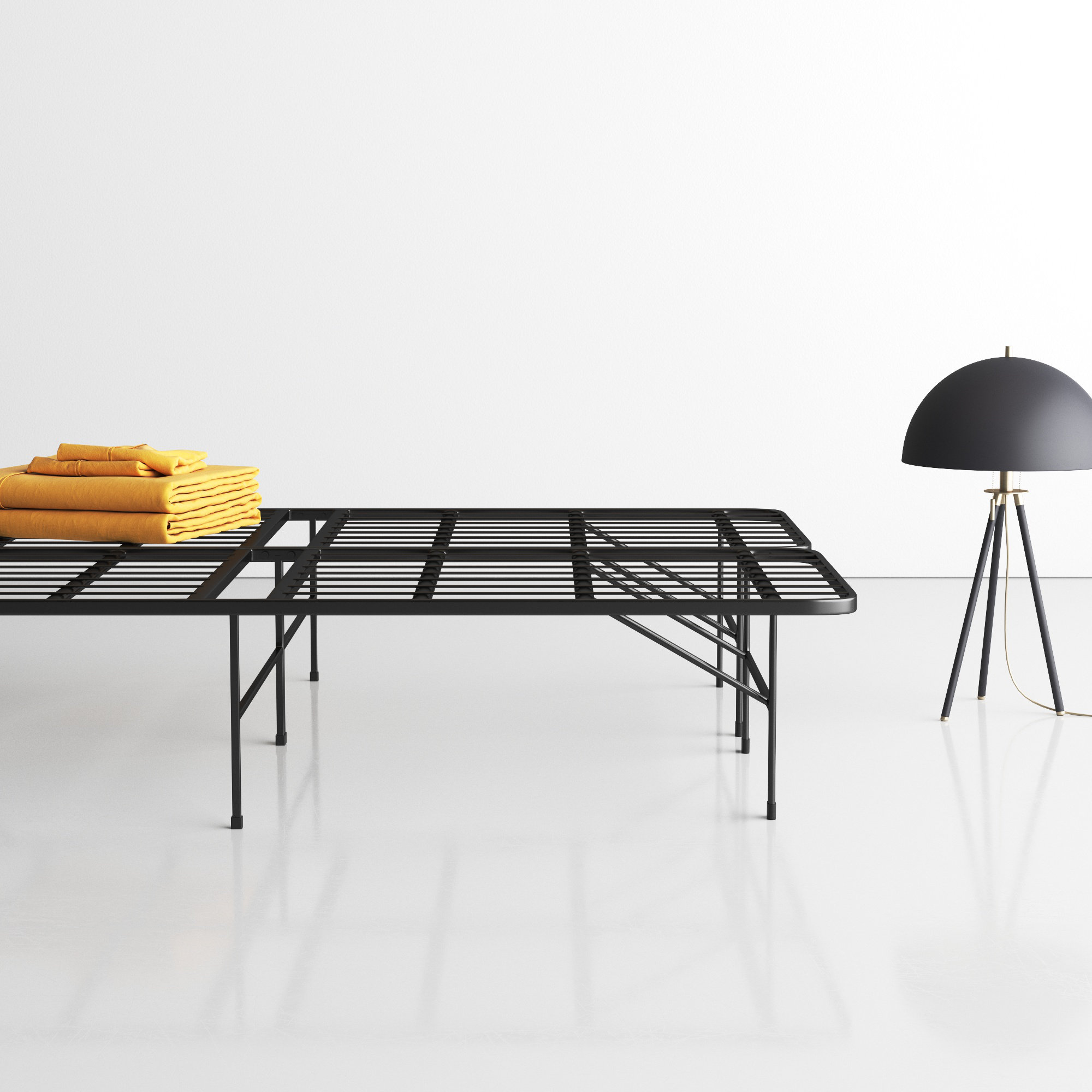 Wayfair Sleep™ 14" Foldable Steel Bed Frame & Reviews Wayfair